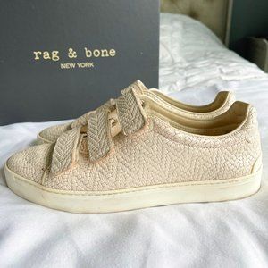 Rag & Bone Kent Velcro Off-White Neutral Sneakers